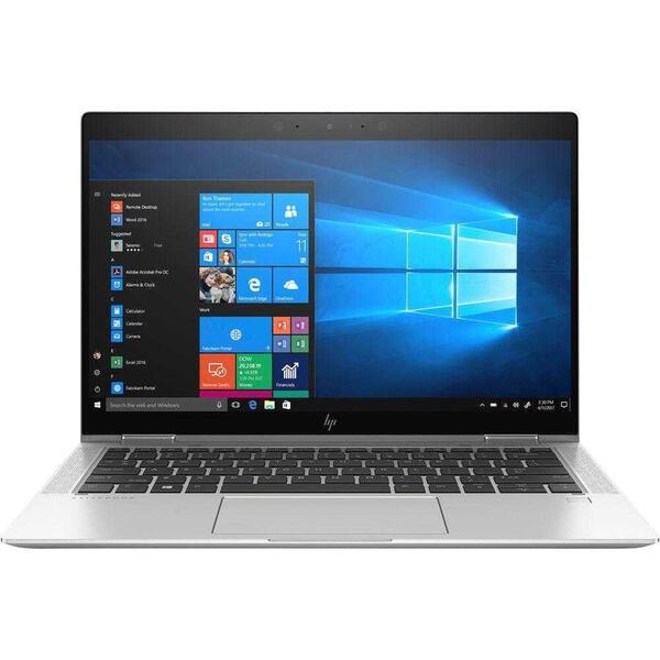 Laptop HP EliteBook x360 2-in-1 1030 G4, Intel Core i5-8265U, 13.3 inch Touch, RAM 8GB, SSD 512GB, Intel UHD Graphics 620, 4G, Windows 10 PRO, Silver