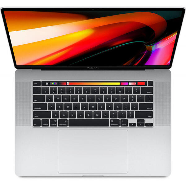 Laptop Apple MacBook Pro 16 Retina with Touch Bar, Coffee Lake 6-core i7 2.6GHz, 16GB DDR4, 512GB SSD, Radeon Pro 5300M 4GB, 16 inch, Mac OS Catalina, Silver, RO keyboard