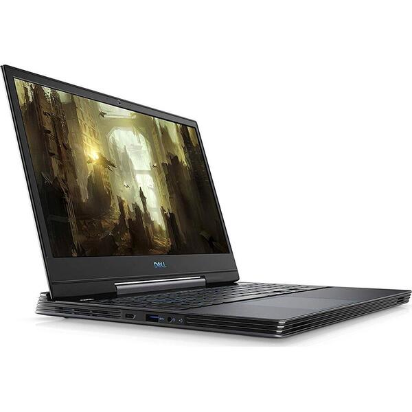 Laptop Dell Inspiron 5590 G5, 15.6 inch, Full HD, Intel Core i7- 9750H pana la 4.50 GHz Coffe Lake, 16GB, 1TB HDD + 256GB SSD, NVIDIA GeForce RTX 2060 6GB, Ubuntu, Black