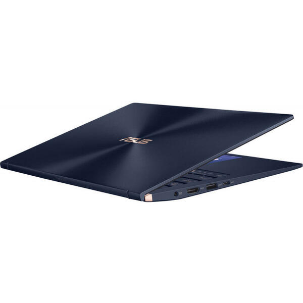 Laptop Asus ZenBook 14 UX434FLC, FHD Touch, 14 inch, Procesor Intel Core i7-10510U (8M Cache, up to 4.80 GHz), 16GB, 1TB SSD, GeForce MX250 2GB, Win 10 Pro, Royal Blue
