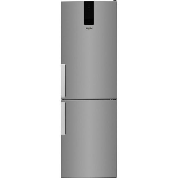 Combina frigorifica Whirlpool W7 832T MX H, No Frost, Clasa energetica A+++, Volum net 338 l, Argintiu