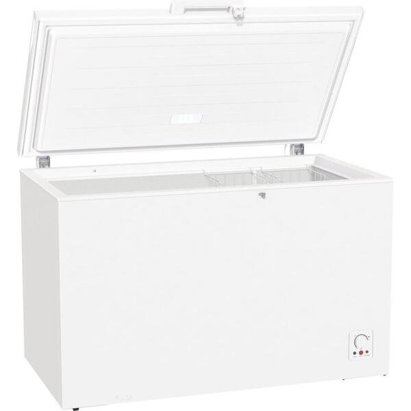 Lada frigorifica Gorenje FH401CW, Volum 384 L, Control electronic, Congelare rapida, Siguranta usa, 2 cosuri, L 130 cm, Clasa F, Alb