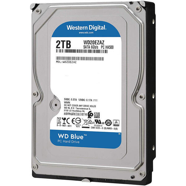 SSD Western Digital WD20EZAZ, 2TB, SATA III, 5400 RPM