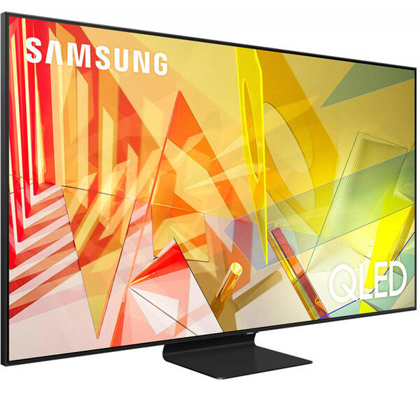 Televizor Samsung QE55Q90TA, 138 cm, Smart, 4K Ultra HD, QLED, Clasa B, Negru