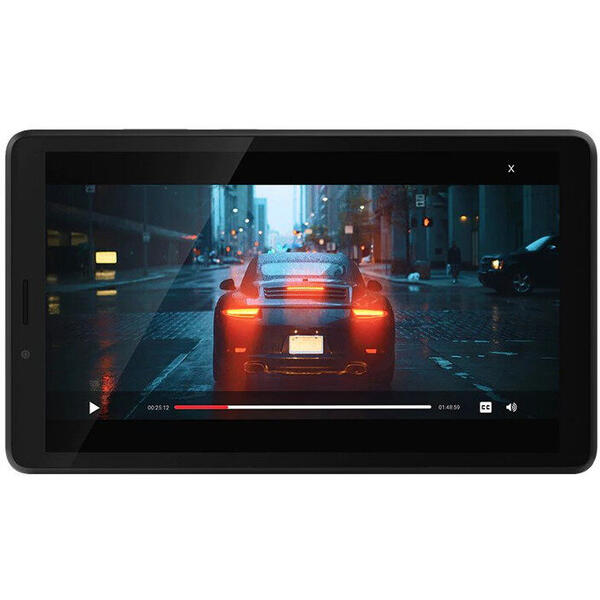 Tableta Lenovo Tab M7 TB-7305X, 7 inch Multi-touch, Cortex-A7 1.3 GHz Quad-Core, 1GB RAM, 16GB flash, Wi-Fi Bluetooth, GPS, 4G, Android 9.0, Onyx Black