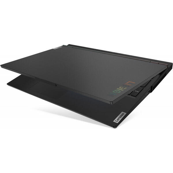 Laptop Lenovo 81Y60095RM, 15.6 inch, Legion 5 15IMH05H, Full HD 120Hz, Intel Core i7-10750H, 16GB DDR4, 1TB SSD, GeForce GTX 1660 Ti 6GB, No OS, Phantom Black, 4-Zone RGB