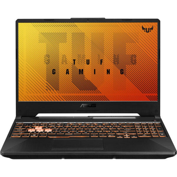 Laptop Asus TUF F15 FX506LI, FHD 144Hz, 15.6 inch, Procesor Intel Core i7-10870H (16M Cache, up to 5.00 GHz), 8GB DDR4, 512GB SSD, GeForce GTX 1650 Ti 4GB, No OS, Bonfire Black