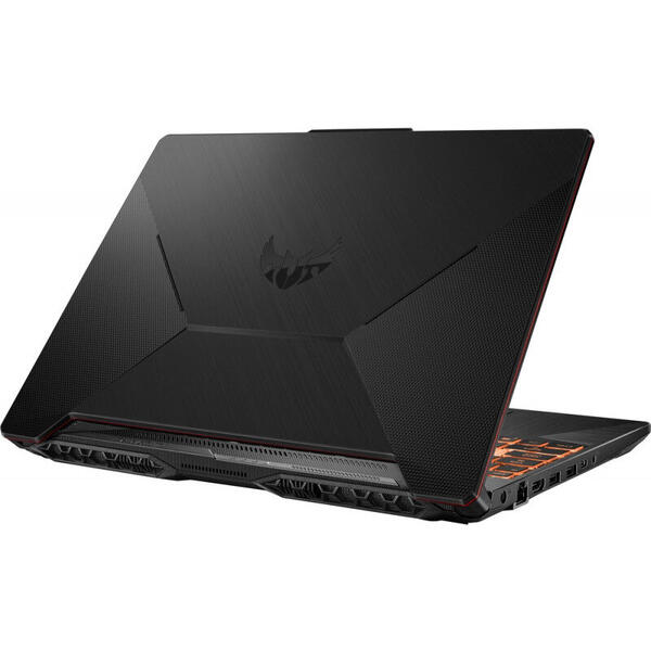 Laptop Asus TUF F15 FX506LI, FHD 144Hz, 15.6 inch, Procesor Intel Core i7-10870H (16M Cache, up to 5.00 GHz), 8GB DDR4, 512GB SSD, GeForce GTX 1650 Ti 4GB, No OS, Bonfire Black