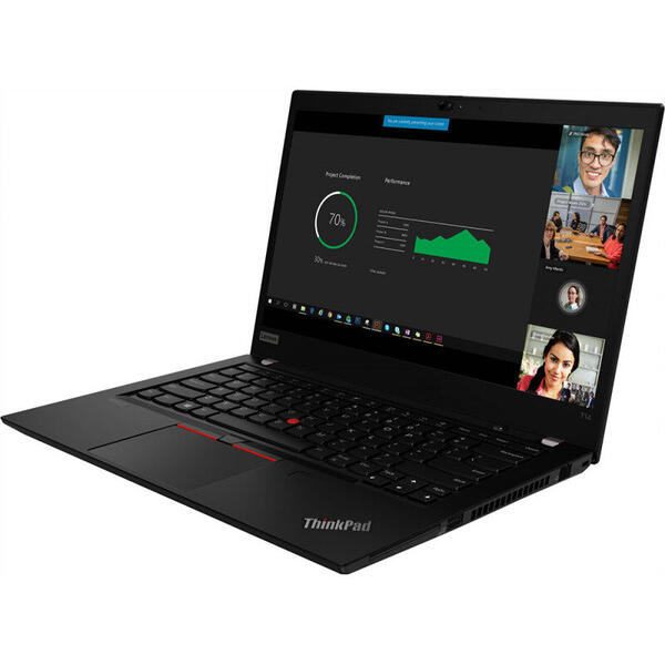 Laptop Lenovo ThinkPad T14 Gen 1, Full HD, 14 inch, AMD Ryzen 7 PRO 4750U (8M Cache, up to 4.1 GHz), 16GB DDR4, 512GB SSD, Radeon, Win 10 Pro, Black