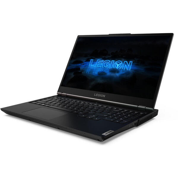 Laptop Lenovo Gaming Legion 5 15IMH05, Intel Core i5-10300H, 15.6 inch, Full HD, 8GB, 512GB SSD, NVIDIA GeForce GTX 1650 4GB, FreeDOS, Phantom Black