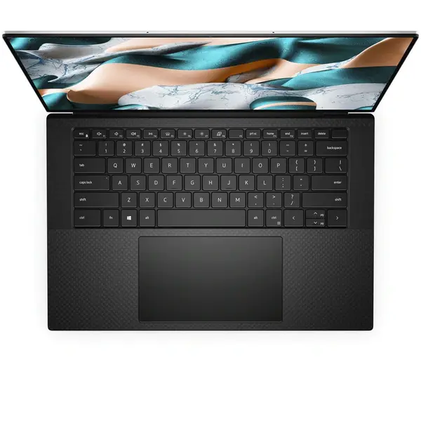 Laptop Dell XPS 15 9500, Ultra HD+ InfinityEdge Touch, 15.6 inch, Intel Core i7-10750H (12M Cache, up to 5.00 GHz), 32GB DDR4, 1TB SSD, GeForce GTX 1650 Ti 4GB, Win 10 Pro, Platinum Silver,