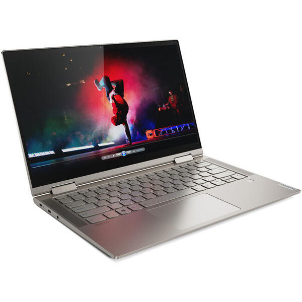 Laptop Lenovo 2 in 1 Yoga C740-14IML, Intel Core i5-10210U pana la 4.20 GHz, 14 inch, Full HD, Touch, 8GB, 1TB SSD, Intel UHD Graphics, Windows 10 Home