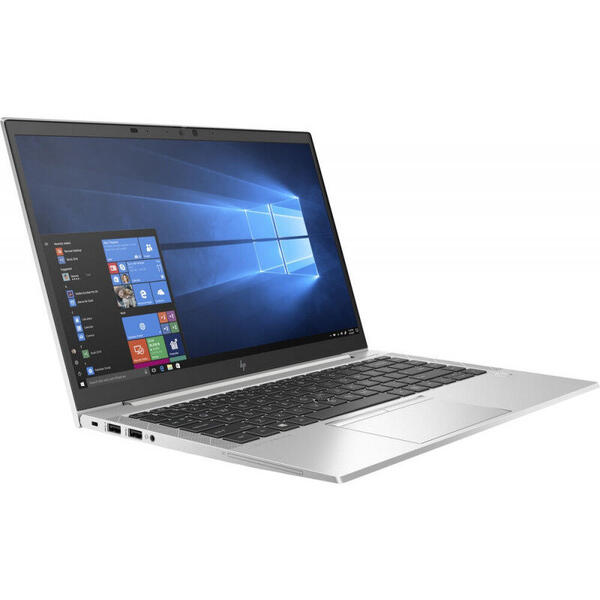 Laptop HP EliteBook 845 G7, Full HD, 14 inch, AMD Ryzen 5 PRO 4650U (8M Cache, up to 4.0 GHz), 8GB DDR4, 256GB SSD, Radeon, Win 10 Pro, Silver