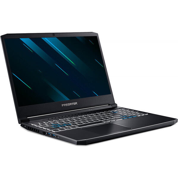 Laptop Acer Predator Helios 300 PH315-53, FHD IPS 144Hz, 15.6 inch, Intel Core i5-10300H (8M Cache, up to 4.50 GHz), 16GB DDR4, 512GB SSD, GeForce RTX 2060 6GB, Win 10 Home, Abyssal Black
