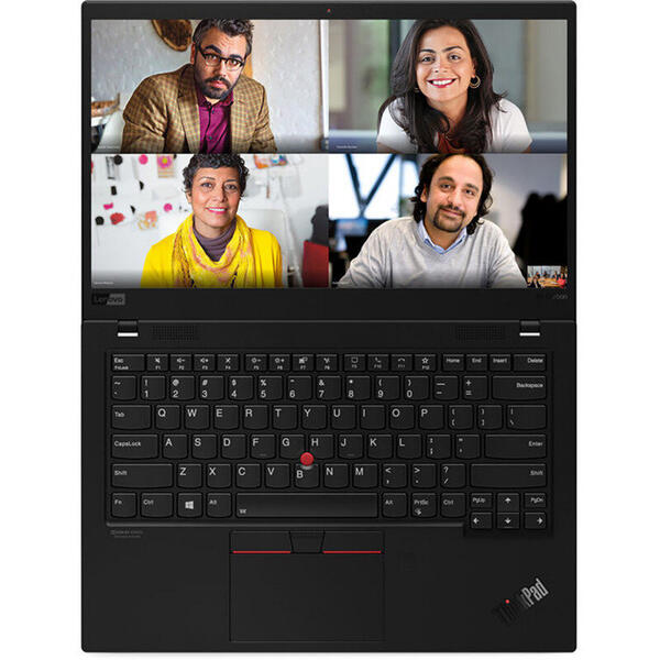 Laptop Lenovo ThinkPad X1 Carbon Gen 8, UHD IPS, 14 inch, Intel Core i7-10510U (8M Cache, up to 4.90 GHz), 16GB, 512GB SSD, GMA UHD, 4G LTE, Win 10 Pro, Black Weave