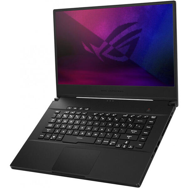 Laptop Asus Gaming ROG Zephyrus M GU502LW-AZ044T cu Procesor Intel Core i7-10750H (12M Cache, up to 5.00 GHz), Coffee Lake, 15.6 inch, FHD 240Hz, 16GB, 1TB SSD, nVidia GeForce RTX 2070 8GB, Windows 10 Home, Negru