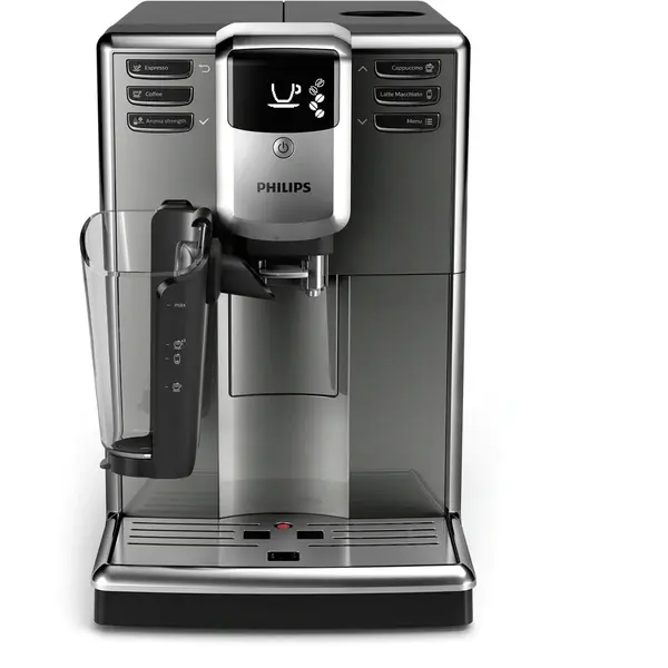 Espressor automat Philips EP5334/10, Automat, Sistem de lapte LatteGo, 6 bauturi, Filtru AquaClean, Rasnita ceramica, Optiune cafea macinata, Functie Memo, Argintiu