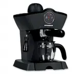 Espressor manual Heinner Retro Effect HEM-200BK, 800W, 3.5 bari, Capacitate rezervor 0.24 l, Termometru frontal apa, Optiuni preparare: espresso si cappuccino, Negru
