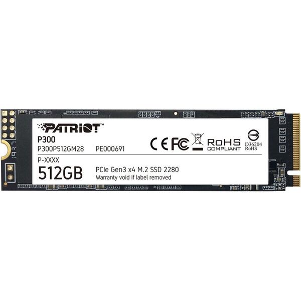 SSD Patriot P300P512GM28, 512GB, NVMe, M.2
