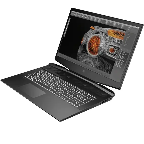 Laptop HP Pavilion Gaming 15-dk0049nq cu procesor Intel Core i5-9300H pana la 4.10 GHz, 15.6 inch, Full HD, IPS, 8GB, 256GB SSD, NVIDIA GeForce GTX 1660 Ti 6GB, Free DOS, Black