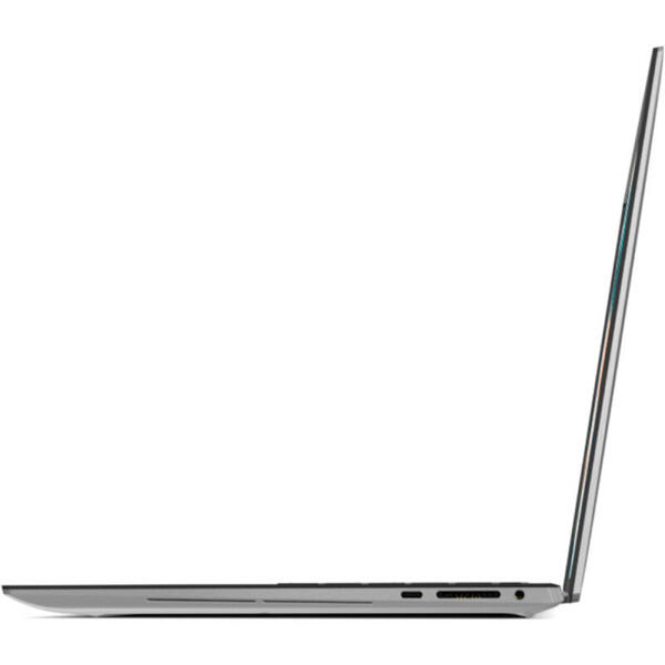 Laptop Dell XPS 15 9500, FHD+ InfinityEdge, 15.6 inch, Procesor Intel Core i7-10750H (12M Cache, up to 5.00 GHz), 32GB DDR4, 1TB SSD, GeForce GTX 1650 Ti 4GB, Win 10 Pro, Platinum Silver