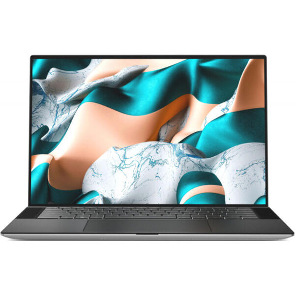 Laptop Dell XPS 15 9500, FHD+ InfinityEdge, 15.6 inch, Procesor Intel Core i7-10750H (12M Cache, up to 5.00 GHz), 32GB DDR4, 1TB SSD, GeForce GTX 1650 Ti 4GB, Win 10 Pro, Platinum Silver