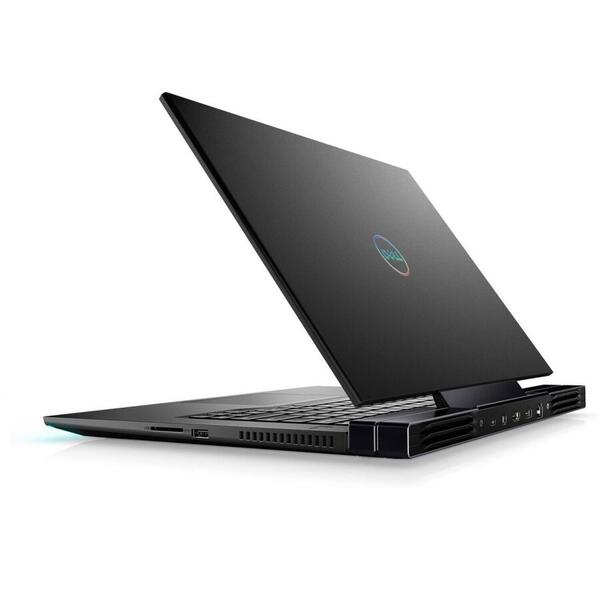 Laptop Dell Inspiron 7700 G7, 17.3 inch Full HD 144Hz, Intel Core i7-10750H, 16GB DDR4, 512GB SSD, nVidia GeForce GTX 1660 Ti 6GB, Windows 10 Home, Negru