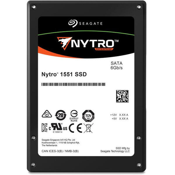 SSD Seagate XA480ME10063, Nytro 1551, 480GB, SATA 3, 2.5 inch