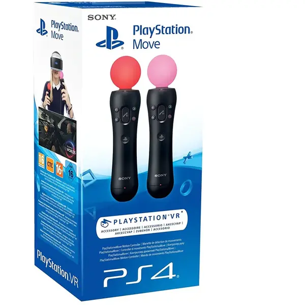 Joc Controller Sony PlayStation Move Twin Pack, Negru