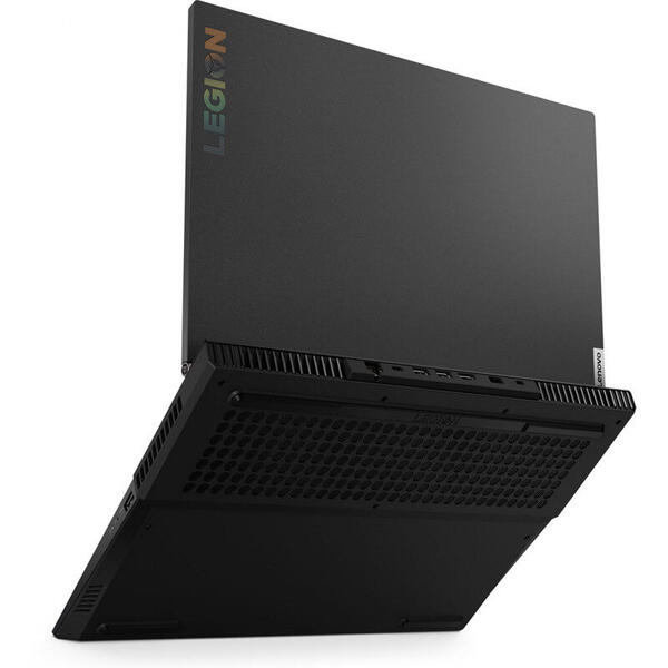 Laptop Lenovo Legion 5 15ARH05 82B5009DRM, Gaming 15.6 inch, Full HD 120Hz, AMD Ryzen 7 4800H (8M Cache, up to 4.20 GHz), 16GB DDR4, 512GB SSD, GeForce GTX 1650 Ti 4GB, No OS, Phantom Black