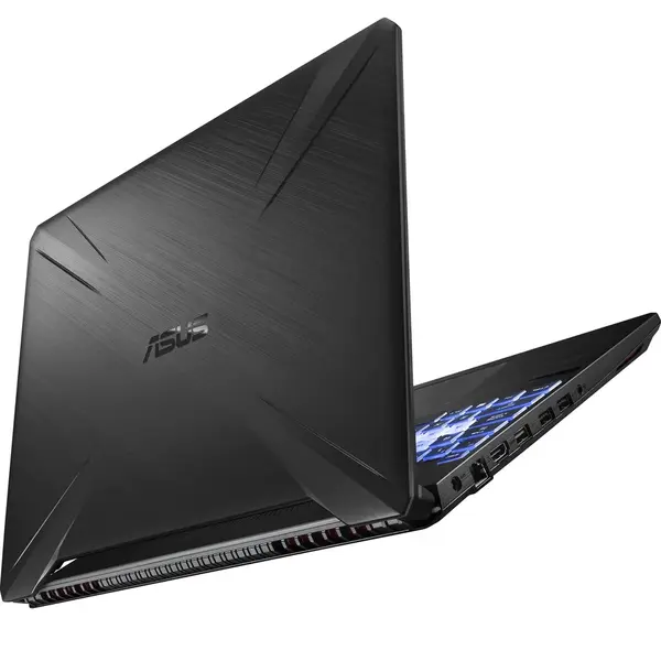 Laptop Asus Gaming TUF FX705DT cu procesor AMD Ryzen 5 3550H pana la 3.70 GHz, 17.3 inch, Full HD, IPS, 8GB, 512GB SSD, NVIDIA GeForce GTX 1650 4GB, Free DOS, Stealth Black