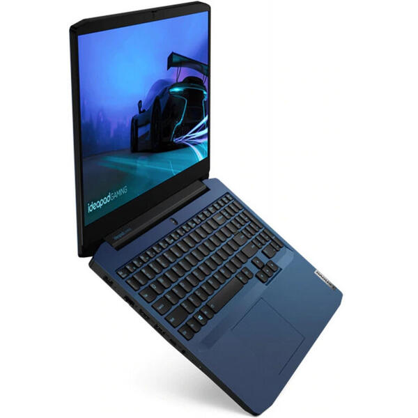 Laptop Lenovo 81Y4006HRM, Gaming  15.6inch, IdeaPad 3 15IMH05, FHD IPS, Procesor Intel Core i5-10300H (8M Cache, up to 4.50 GHz), 8GB DDR4, 512GB SSD, GeForce GTX 1650 Ti 4GB, No OS, Chameleon Blue