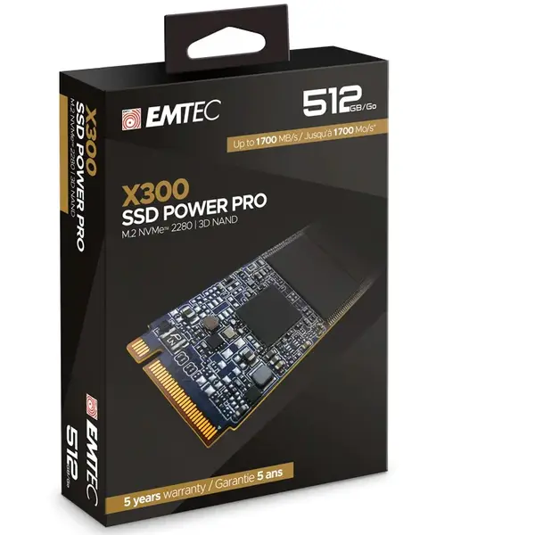SSD Emtec ECSSD512GX300, 512 GB, NVMe, M.2