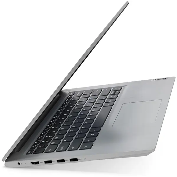 Laptop Lenovo ultraportabil IdeaPad 3 14IIL05 cu procesor Intel Core i3-1005G1 pana la 3.40 GHz, 14 inch, Full HD, 4GB, 128GB SSD, Intel UHD Graphics, Windows 10 Home S, Iron Grey
