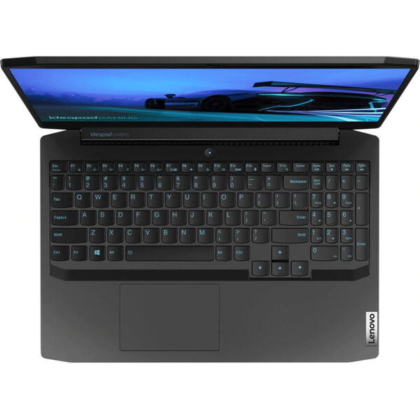 Laptop Lenovo Gaming Legion 5 15ARH05 cu procesor AMD Ryzen 5 4600H pana la 4.00 GHz, 15.6 inch, Full HD, 120Hz, 8GB, HDD 1TB 5400 rpm ,SSD 128GB, NVIDIA GeForce GTX 1650 4GB, Free DOS, Phantom Black
