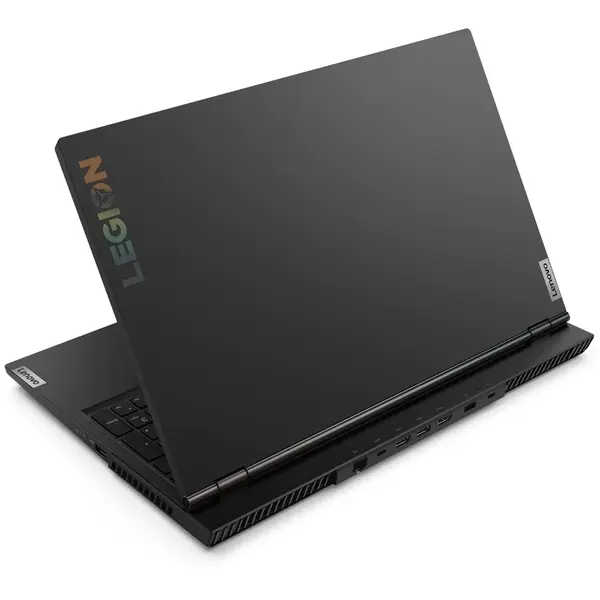 Laptop Lenovo Gaming Legion 5 15ARH05 cu procesor AMD Ryzen 5 4600H pana la 4.00 GHz, 15.6 inch, Full HD, 8GB, 512GB SSD, NVIDIA GeForce GTX 1650Ti 4GB, Free DOS, Phantom Black