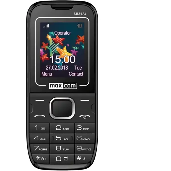 Telefon mobil Maxcom MM134, Dual SIM, Camera VGA, Black