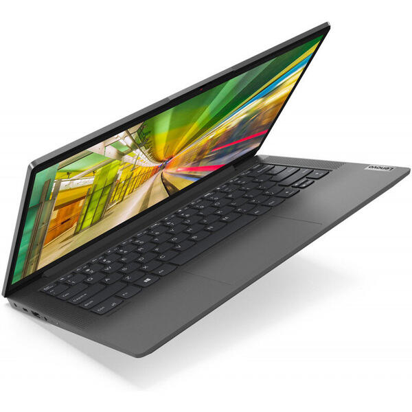 Laptop Lenovo IdeaPad 5 14IIL05, 14 inch,  Full HD, Intel Core i3-1005G1 (4M Cache, up to 3.40 GHz), 8GB DDR4, 256GB SSD, GMA UHD, No OS, Graphite Grey