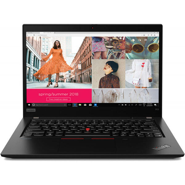 Laptop Lenovo ThinkPad X13 Gen 1, 13.3 inch, Full HD, Intel Core i7-10510U (8M Cache, up to 4.90 GHz), 16GB DDR4, 512GB SSD, GMA UHD, Win 10 Pro, Black