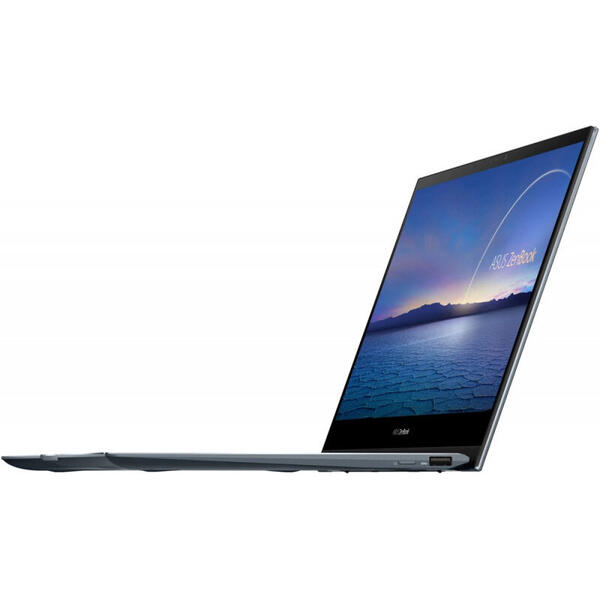 Laptop Asus ZenBook Flip 13 UX363EA, 13.3 inch, 2 in 1 Convertibil, Full HD, Touch, Intel Core i5-1135G7 (8M Cache, up to 4.20 GHz), 8GB DDR4, 512GB SSD, Intel Iris Xe, Win 10 Pro, Pine Grey
