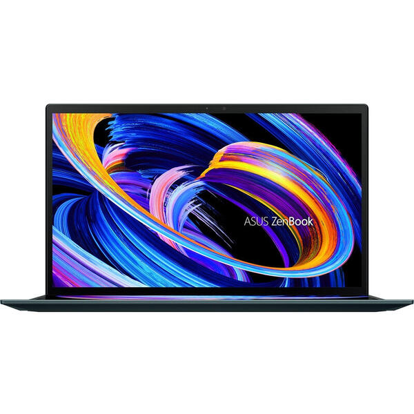 Laptop Asus ZenBook Duo 14 UX482EA, 14 inch, Full HD, Intel Core i5-1135G7 (8M Cache, up to 4.20 GHz), 8GB DDR4X, 1TB SSD, Intel Iris Xe, Win 10 Pro, Celestial Blue