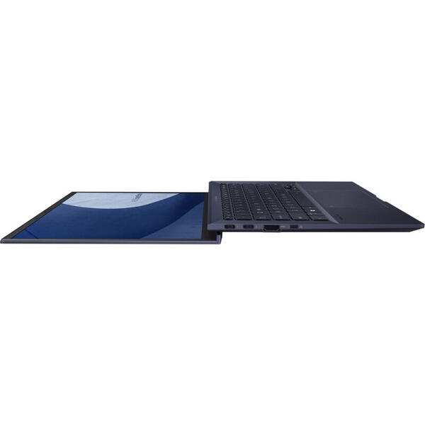 Laptop Asus ExpertBook B9 B9400CEA, 14 inch, Full HD, Intel Core i7-1165G7 (12M Cache, up to 4.70 GHz, with IPU), 16GB DDR4X, 2x 512GB SSD, Intel Iris Xe, Win 10 Pro, Star Black