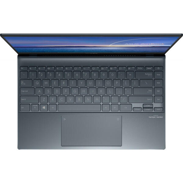 Laptop Asus ZenBook 14 UX425EA, 14 inch, Full HD, Intel Core i5-1135G7 (8M Cache, up to 4.20 GHz), 8GB DDR4X, 512GB SSD, Intel Iris Xe, Win 10 Home, Pine Grey