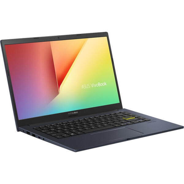 Laptop Asus VivoBook X413EA, 14 inch, Full HD, Intel Core i7-1165G7, 8GB DDR4, 512GB SSD, Intel Iris Xe, No OS, Bespoke Black