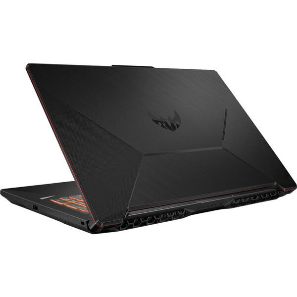 Laptop Asus TUF F17 FX706LI, Full HD, Gaming, 17.3 inch, Intel Core i5-10300H, 8GB DDR4, 512GB SSD, GeForce GTX 1650 Ti 4GB, No OS, Bonfire Black
