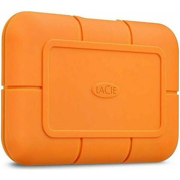 Hard Disk extern LaCie Rugged, 1 TB, USB 3.1, Tip C, Orange