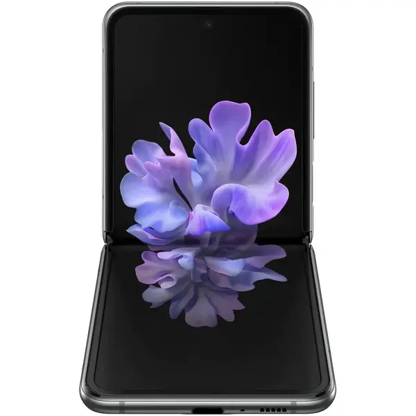 Telefon mobil Samsung Galaxy Z Flip, Dual SIM, 256GB, 8GB RAM, 5G, Gray