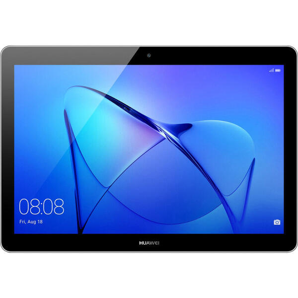 Tableta Huawei Mediapad T3 10, 9.6 inch, IPS Multi-Touch, Cortex A53 1.4 GHz Quad Core, 2GB RAM, 32GB flash, Wi-Fi, Bluetooth, Android 7.0, Space Grey