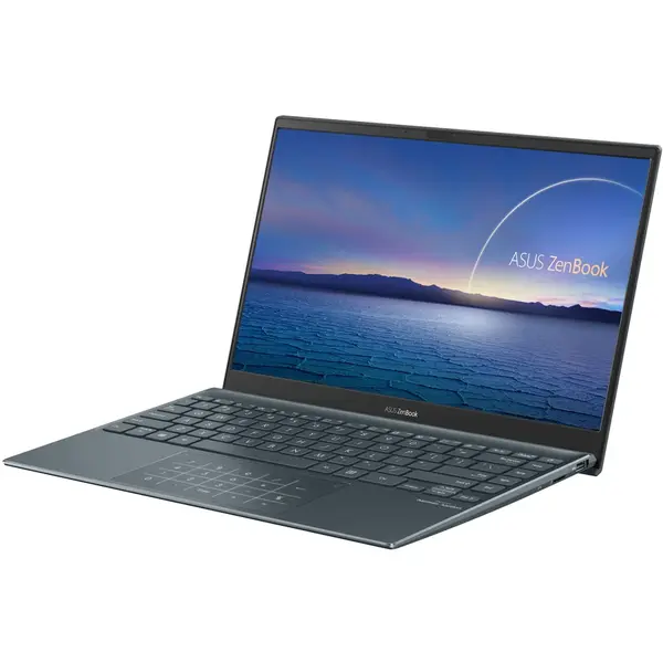 Laptop Asus ZenBook 13 OLED UX325EA cu procesor Intel Core i7-1165G7 pana la 4.70 GHz, 13.3 inch, Full HD, 16GB, 512GB SSD, Intel Iris X Graphics, Windows 10 Home, Pine Grey