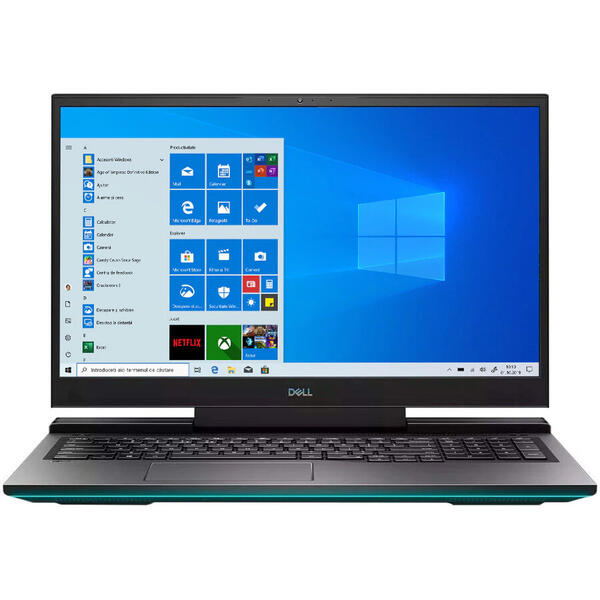 Laptop Dell Inspiron 7700 G7, Intel Core i5- 10300H, 17.3 inch, 144Hz, Full HD, 8GB, 512GB SSD, NVIDIA GeForce GTX 1660 Ti 6GB, Windows 10 Home, Mineral Black
